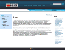 Tablet Screenshot of cert.pionier.gov.pl